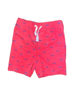 Carter's Red & Blue Sunglasses-Print Drawstring Shorts